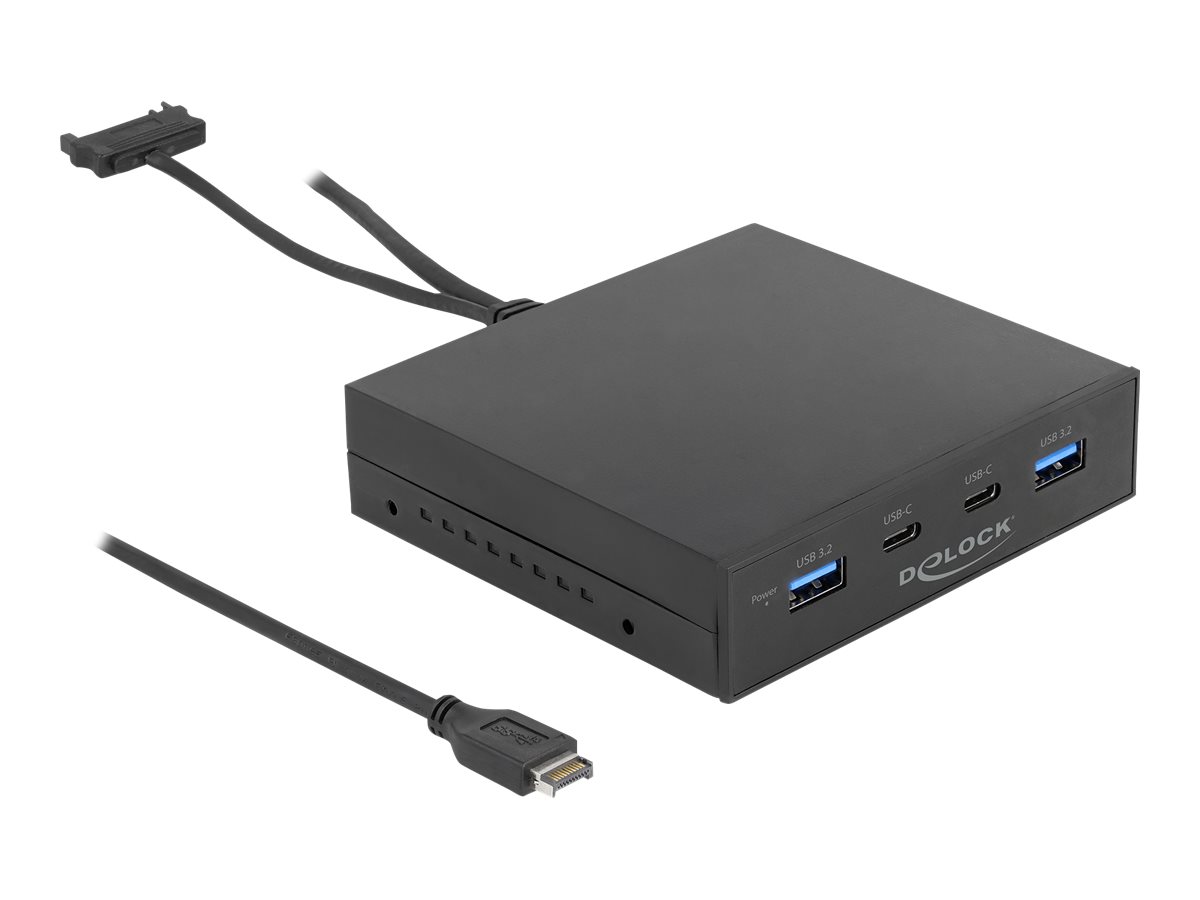DeLOCK 3.5″ USB 3.2 Gen 2 Front Panel 2 x USB Type-C + 2 x USB Typ-A