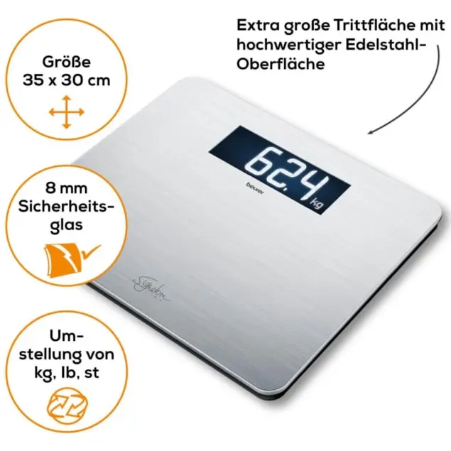 Beurer GS 405 Edelstahlwaage