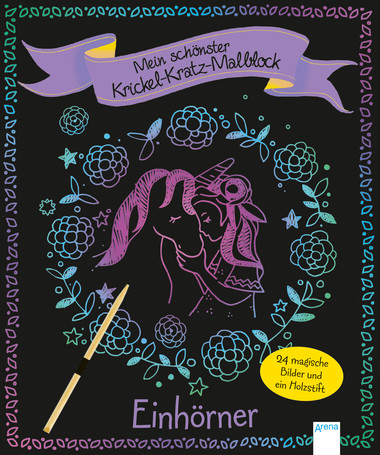 Mein schönster Krickel-Kratz-Malblock. Einhörner - Buch Mein schönster Krickel-Kratz-Malblock. Einhörner - Buch