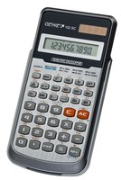 Genie 102 SC - Tasche - Wissenschaftlicher Taschenrechner - 10 Ziffern - 1 Zeilen - Batterie/Solar - Aluminium - Schwarz - Silber