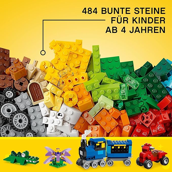 LEGO® Classic 10696 Mittelgroße Bausteine-Box, 484 Teile