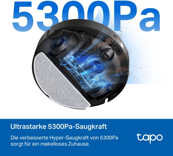 TP-Link Tapo RV30 Max Plus 0,3 l Staubbeutel Schwarz TP-Link Tapo RV30 Max Plus 0,3 l Staubbeutel Schwarz