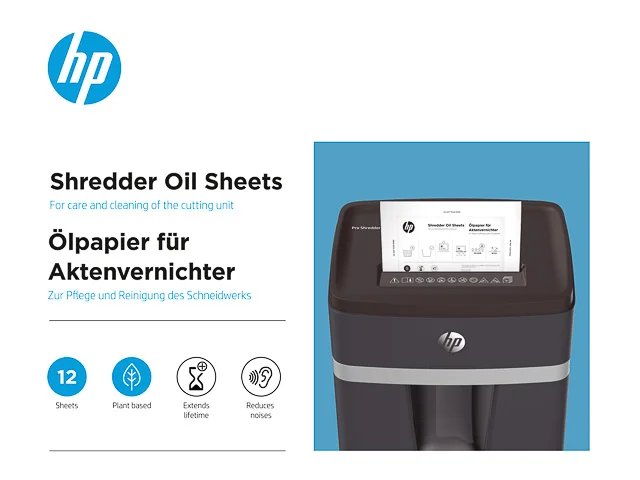 HP 9133 Aktenvernichter-Zubehör Schmierstoffblätter 12 Stück(e)