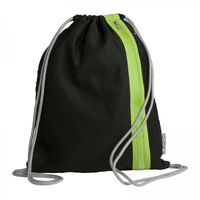 Pagna Go! - Schwarz - Limette - Baumwolle - Polyester - Monochromatisch - 1 Taschen - Rucksackreisen - 10 mm