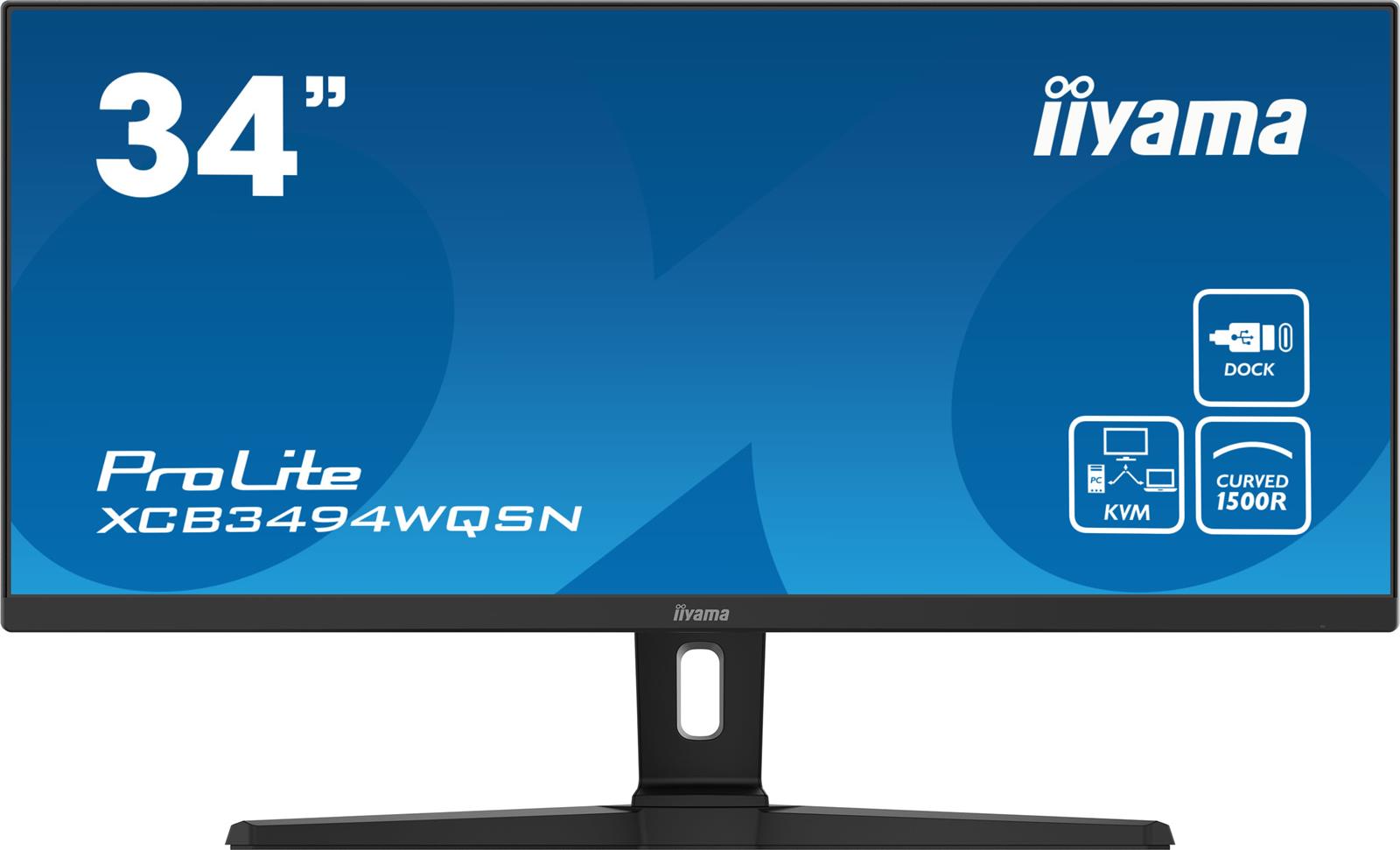 Iiyama XCB3494WQSN-B1 IPS USB-C Dock KVM - XCB3494WQSN-B1 (IPS - USB-C Dock