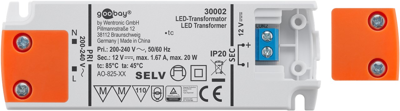 LED-Trafo 12 V/20 W LED-Trafo 12 V/20 W