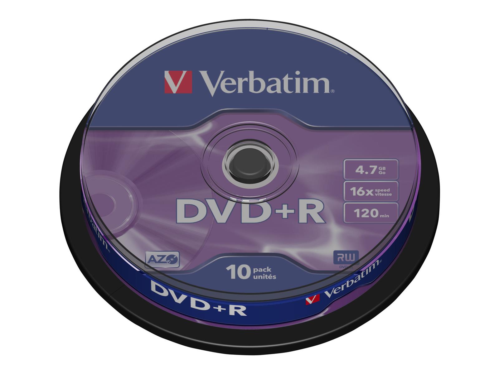 Verbatim DVD+R Matt Silver 4,7 GB 10 Stück(e)