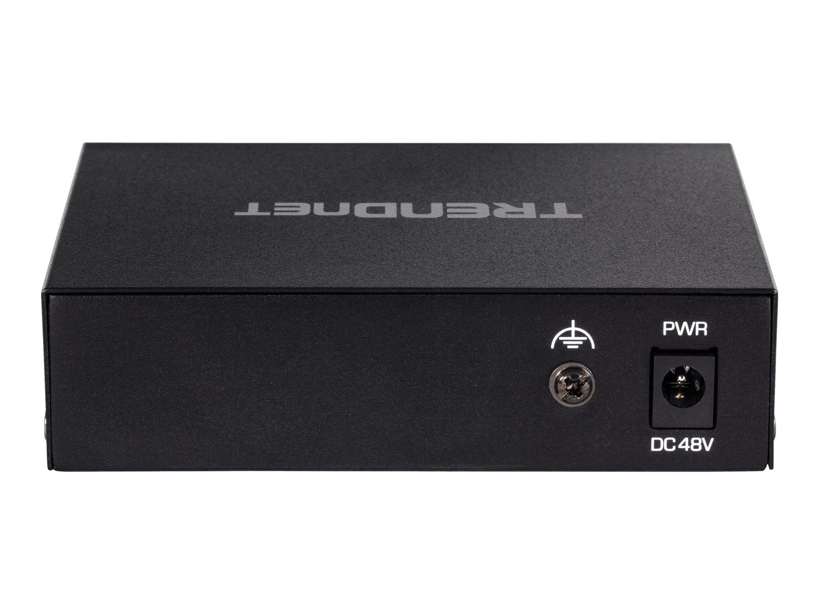 TRENDnet TE-GP051 - Switch - unmanaged - 4 x 10/100/1000 (PoE)