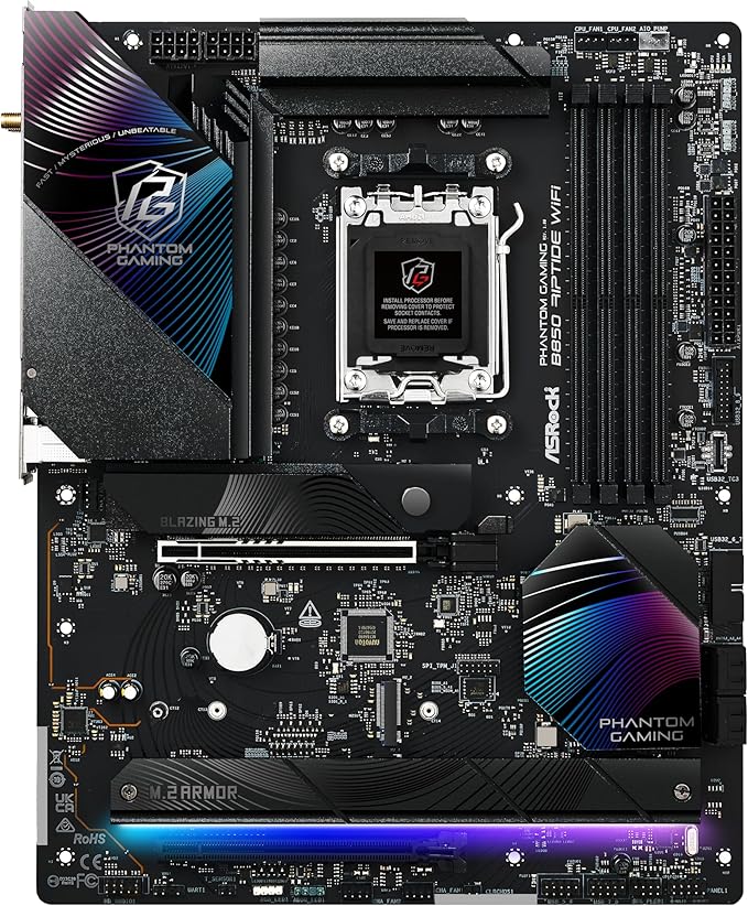 ASRock B850 Riptide WiFi AM5 ATX HDMI DDR5 ASRock B850 Riptide WiFi AM5 ATX HDMI DDR5