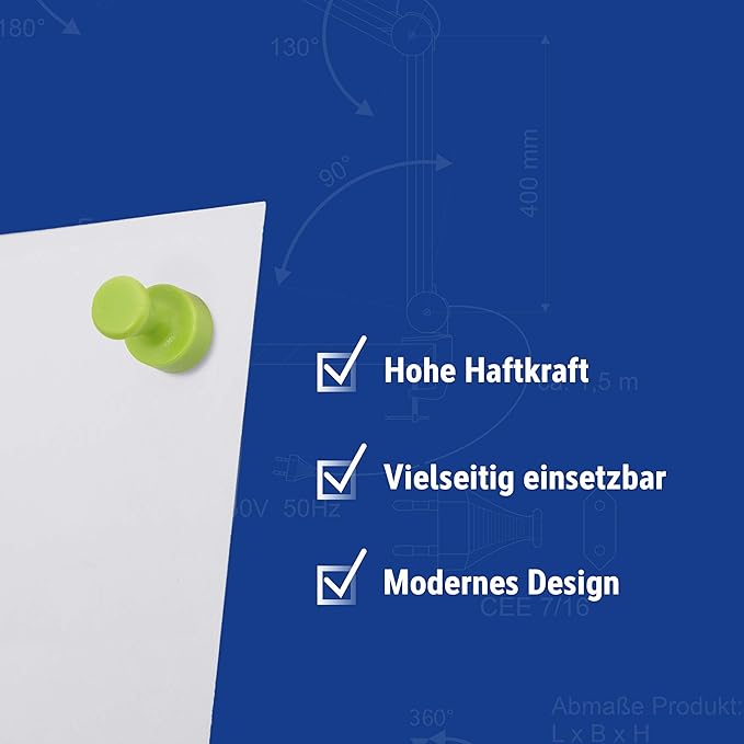 MAUL Neodym-Kegelmagnete 12mm 10 Stück div. Farben MAUL Neodym-Kegelmagnete 12mm 10 Stück div. Farben