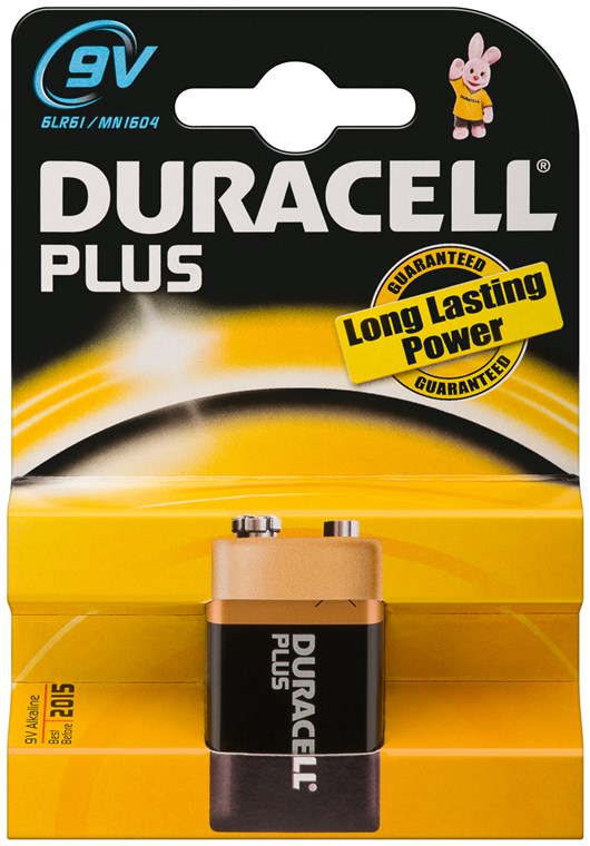 Duracell Plus 100 Einwegbatterie 9V Alkali