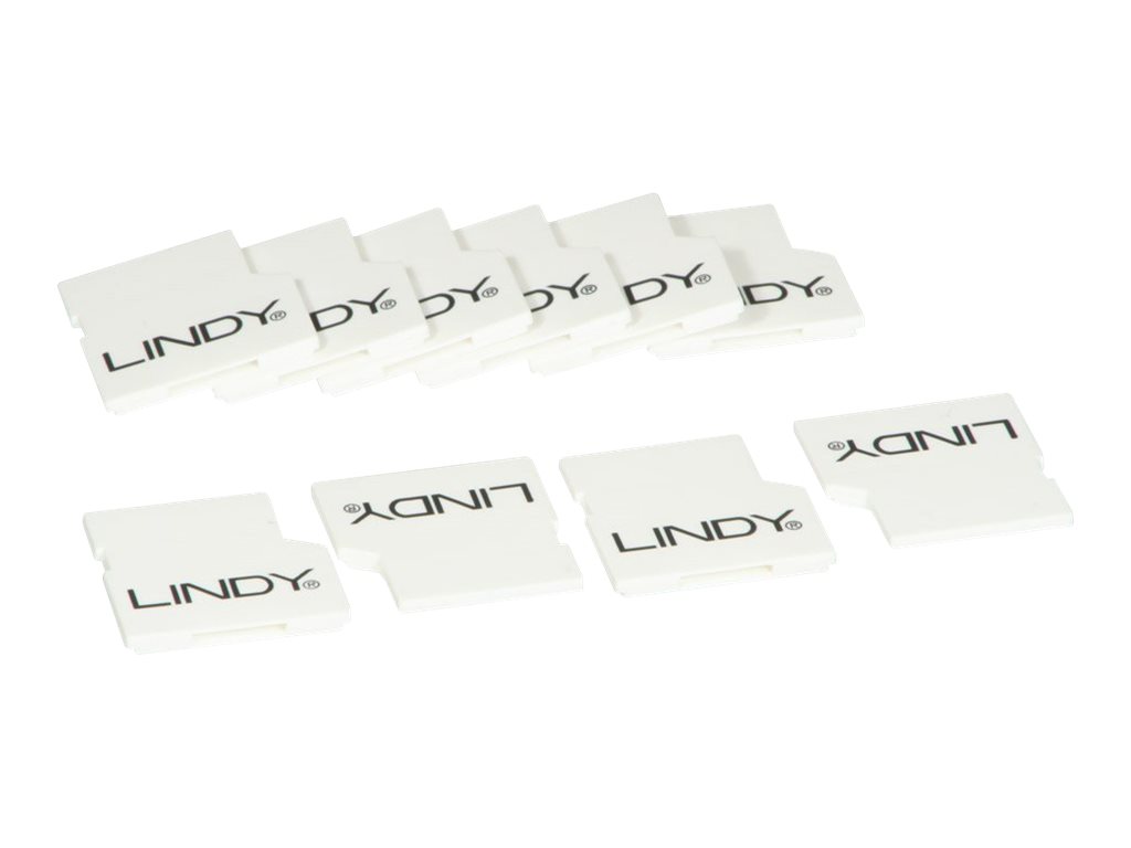Lindy 40479 Schnittstellenblockierung SD card Weiß Acrylnitril-Butadien-Styrol (ABS)