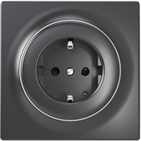 Fibaro FGWSONF-011-8 - Typ F - Schwarz - 110 - 230 V - 50/60 Hz - 86 mm - 48 mm