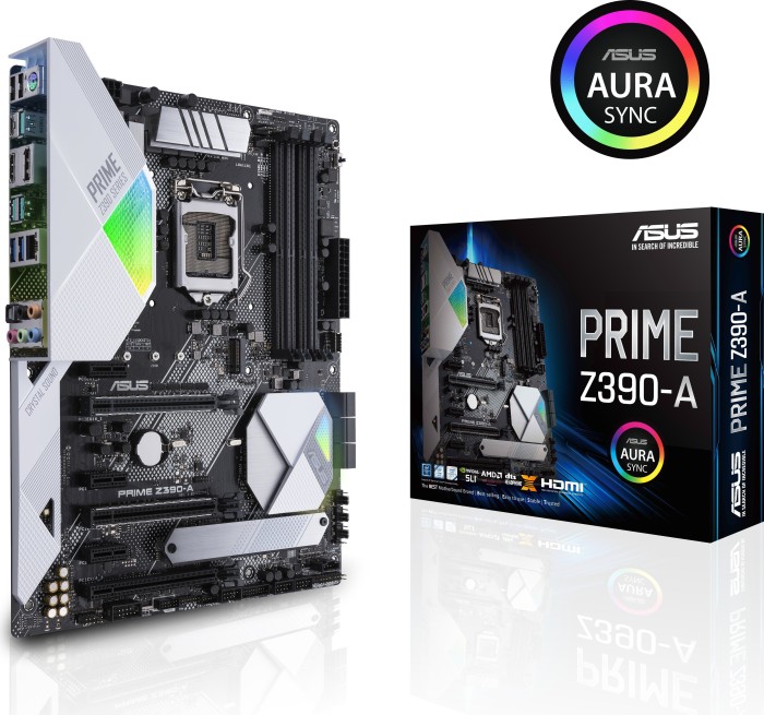 ASUS PRIME Z390-A - Motherboard - ATX - LGA1151 Socket - Z390 Chipsatz - USB 3.1 Gen 1, USB-C Gen2, USB 3.1 Gen 2 - Gigabit LAN - Onboard-Grafik (CPU erforderlich)