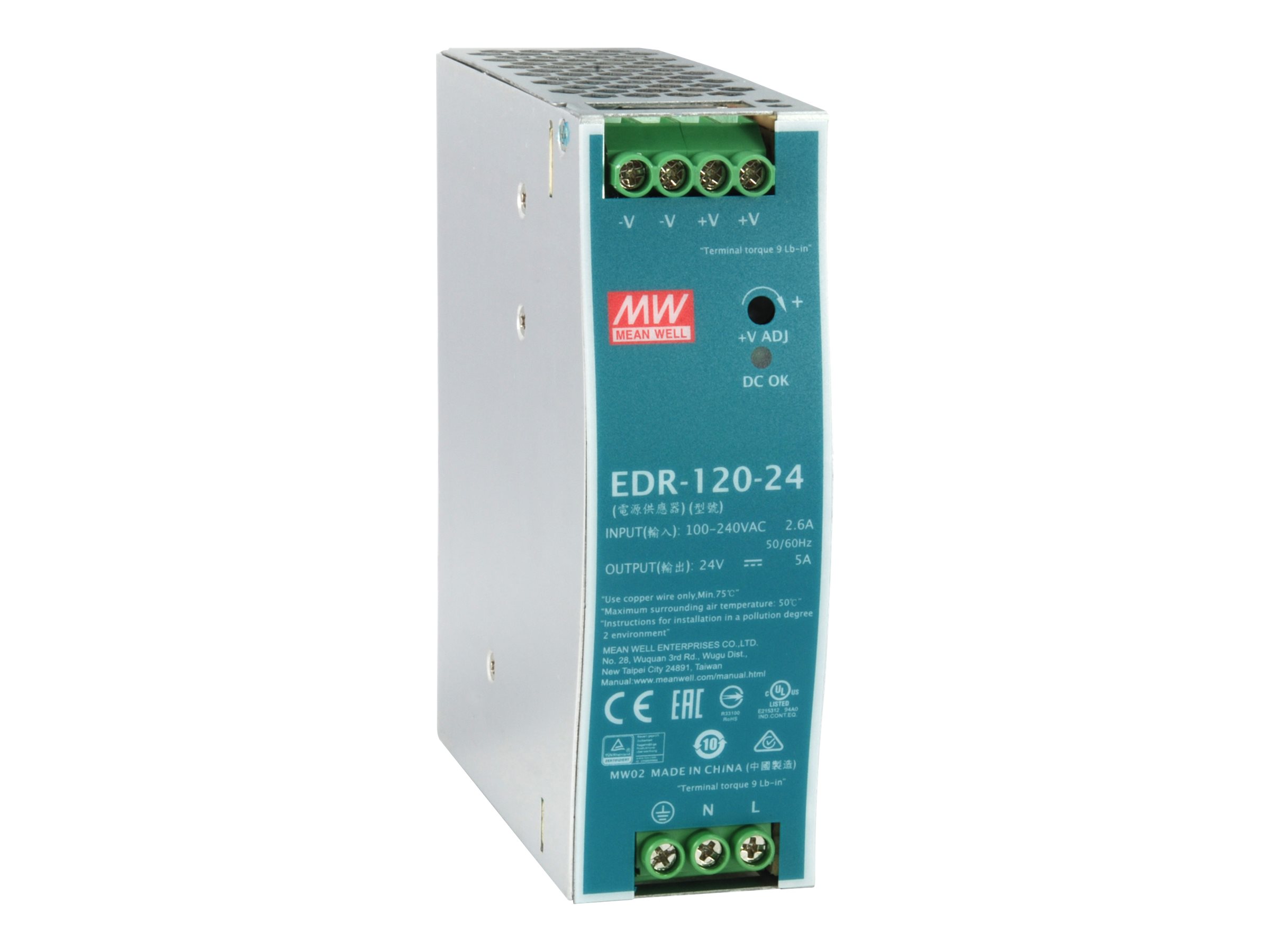 LevelOne POW-2441 Netzteil 120 W Mintfarbe, Silber