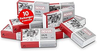NOVUS Heftklammern 24/6 DIN SUPER 10.000 Stk. 6mm
