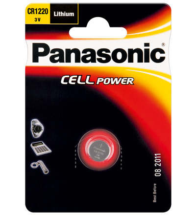 1 Panasonic CR 1220 Lithium Power