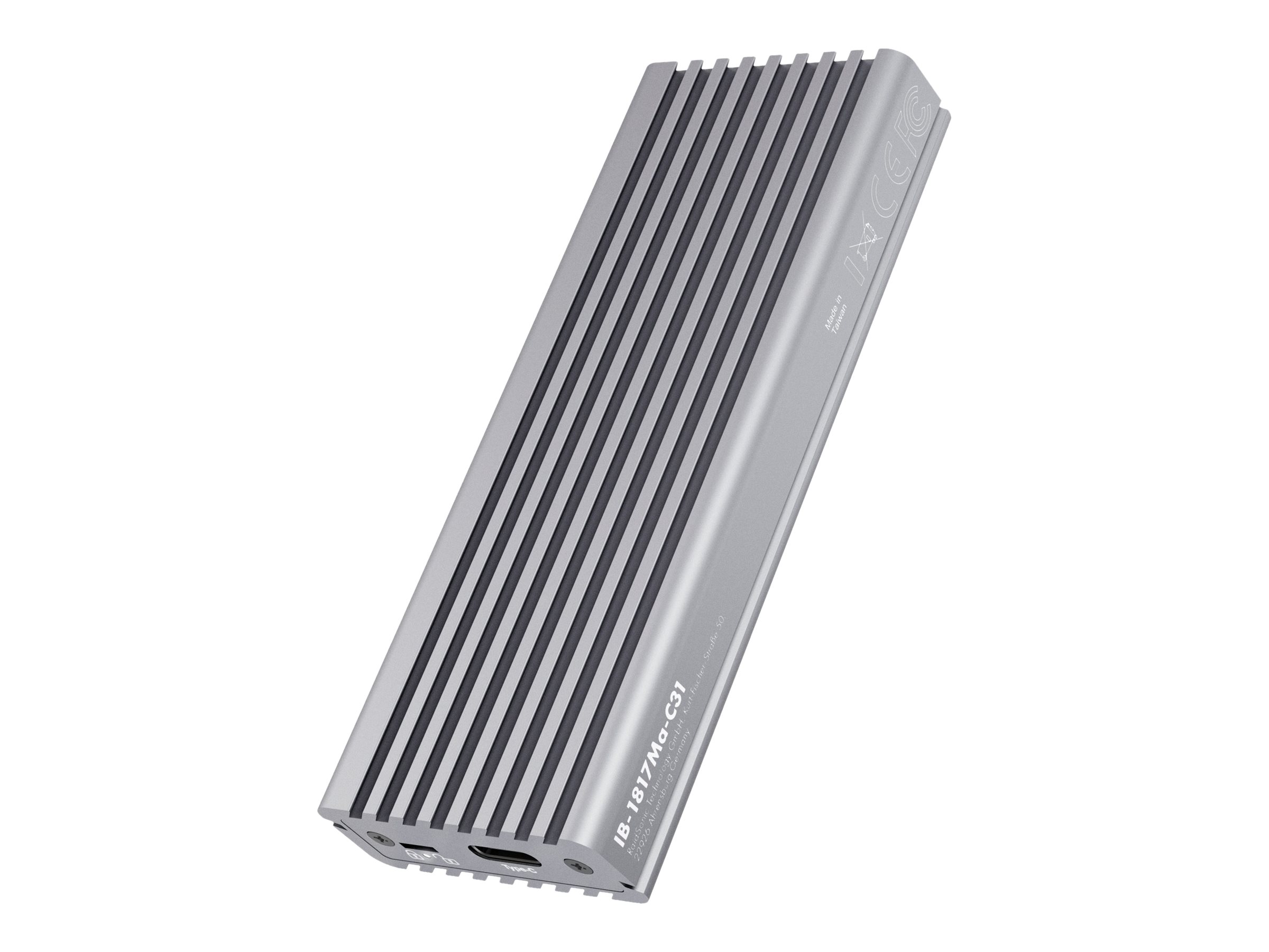 ICY BOX IB-1817MA-C31 SSD-Gehäuse Silber M.2