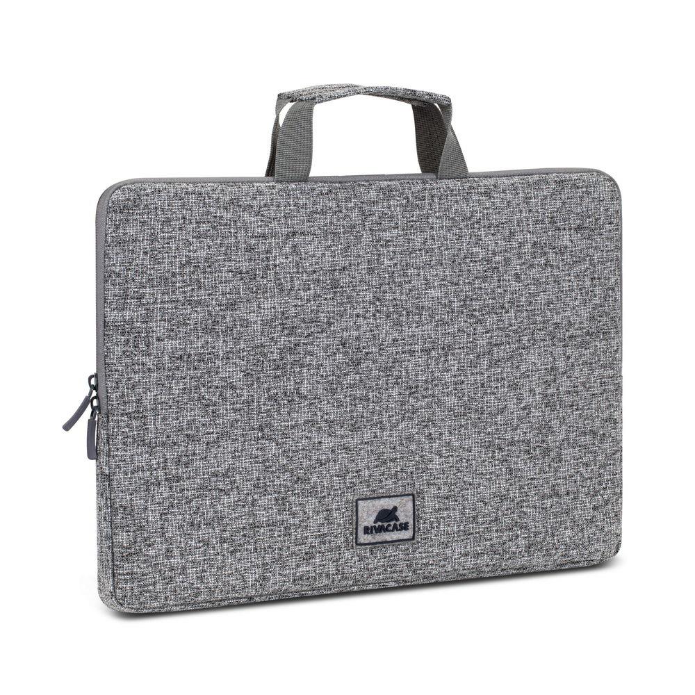 Rivacase 7915 Laptop Hülle 15,6  mit Griffen hellgrau