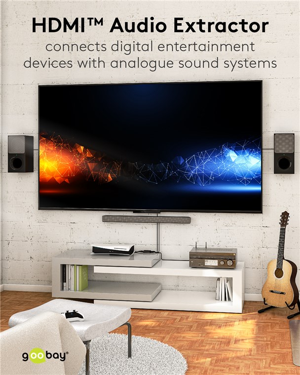 HDMI™-Audio-Extractor 4K @ 60 Hz
