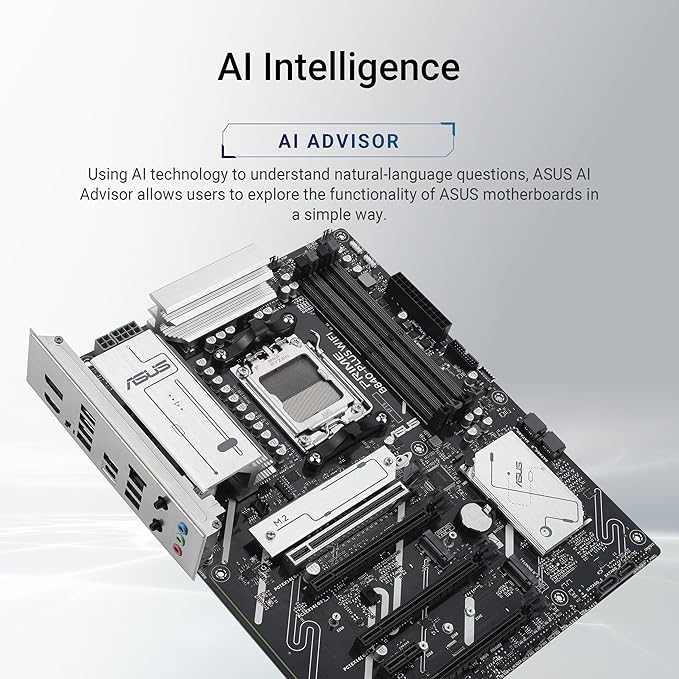 ASUS PRIME B840-PLUS WIFI - Motherboard - ATX - Socket AM5 - AMD B840 Chipsatz - USB-C 3.2 Gen 1, USB 3.2 Gen 1 - 2.5 Gigabit LAN, Bluetooth, Wi-Fi 6E - Onboard-Grafik (CPU erforderlich) ASUS PRIME B840-PLUS WIFI - Motherboard - ATX - Socket AM5 - AMD B840 Chipsatz - USB-C 3.2 Gen 1, USB 3.2 Gen 1 - 2.5 Gigabit LAN, Bluetooth, Wi-Fi 6E - Onboard-Grafik (CPU erforderlich)