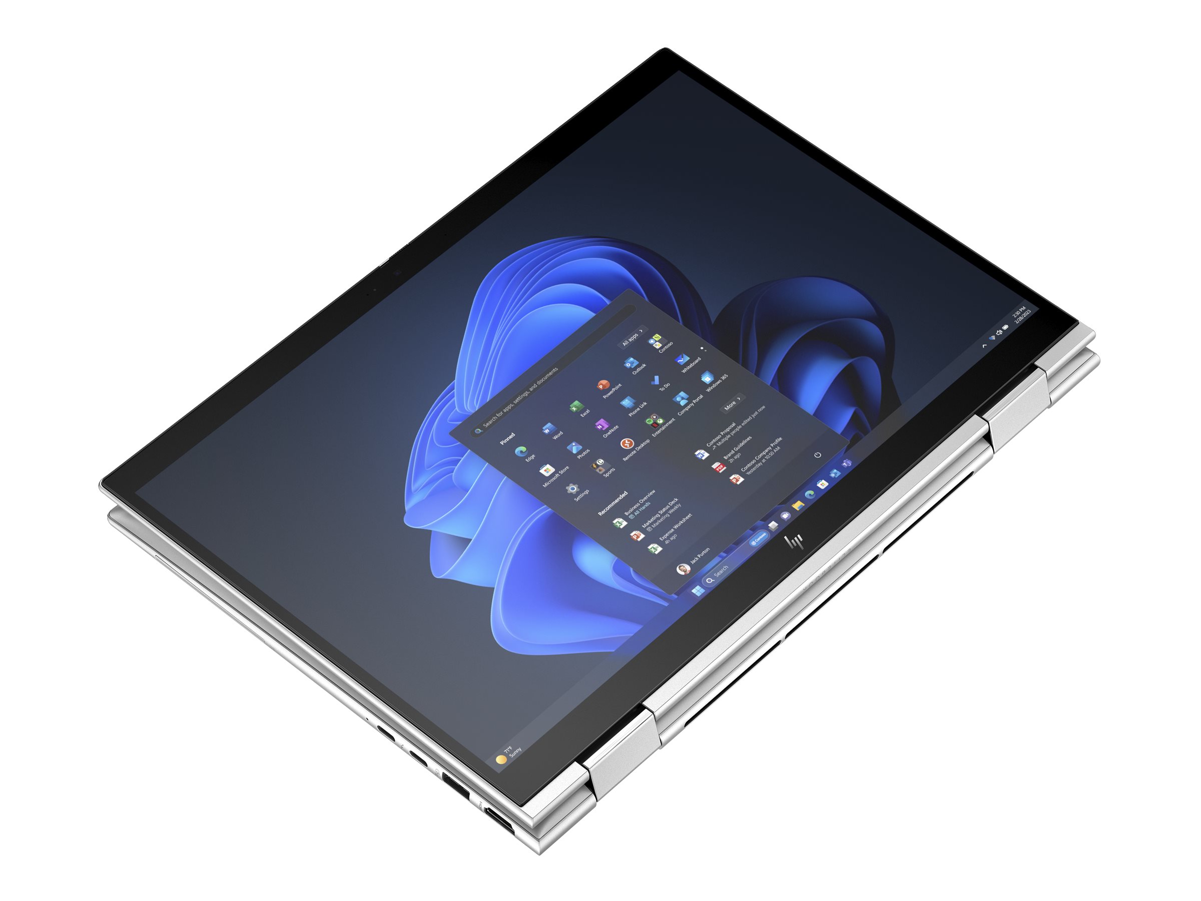 HP Elite x360 830 G11 Notebook - Flip-Design - Intel Core Ultra 5 125U / 1.3 GHz - Win 11 Pro - Intel Graphics - 16 GB RAM - 512 GB SSD NVMe - 33.8 cm (13.3")