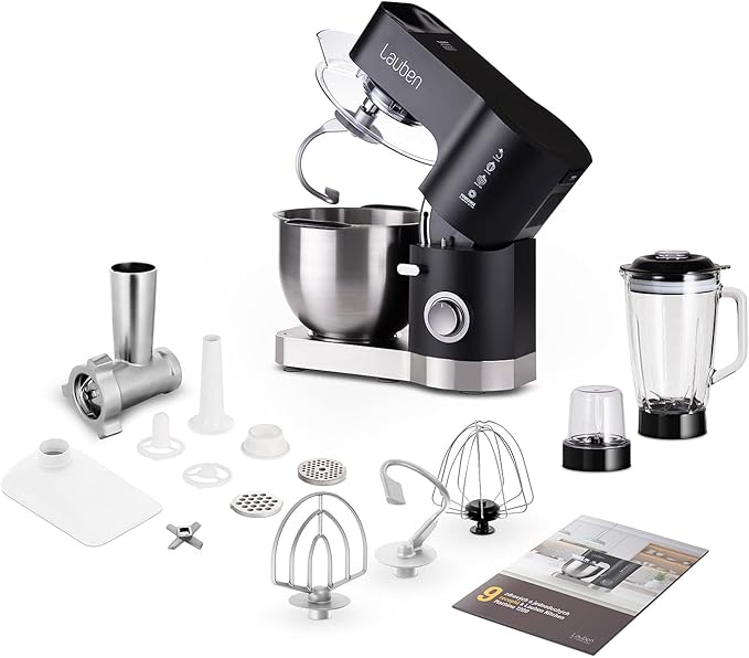 Lauben Küchenmaschine 5.5L 1200BC mit Zubehör schwarz retail Lauben Küchenmaschine 5.5L 1200BC mit Zubehör schwarz retail