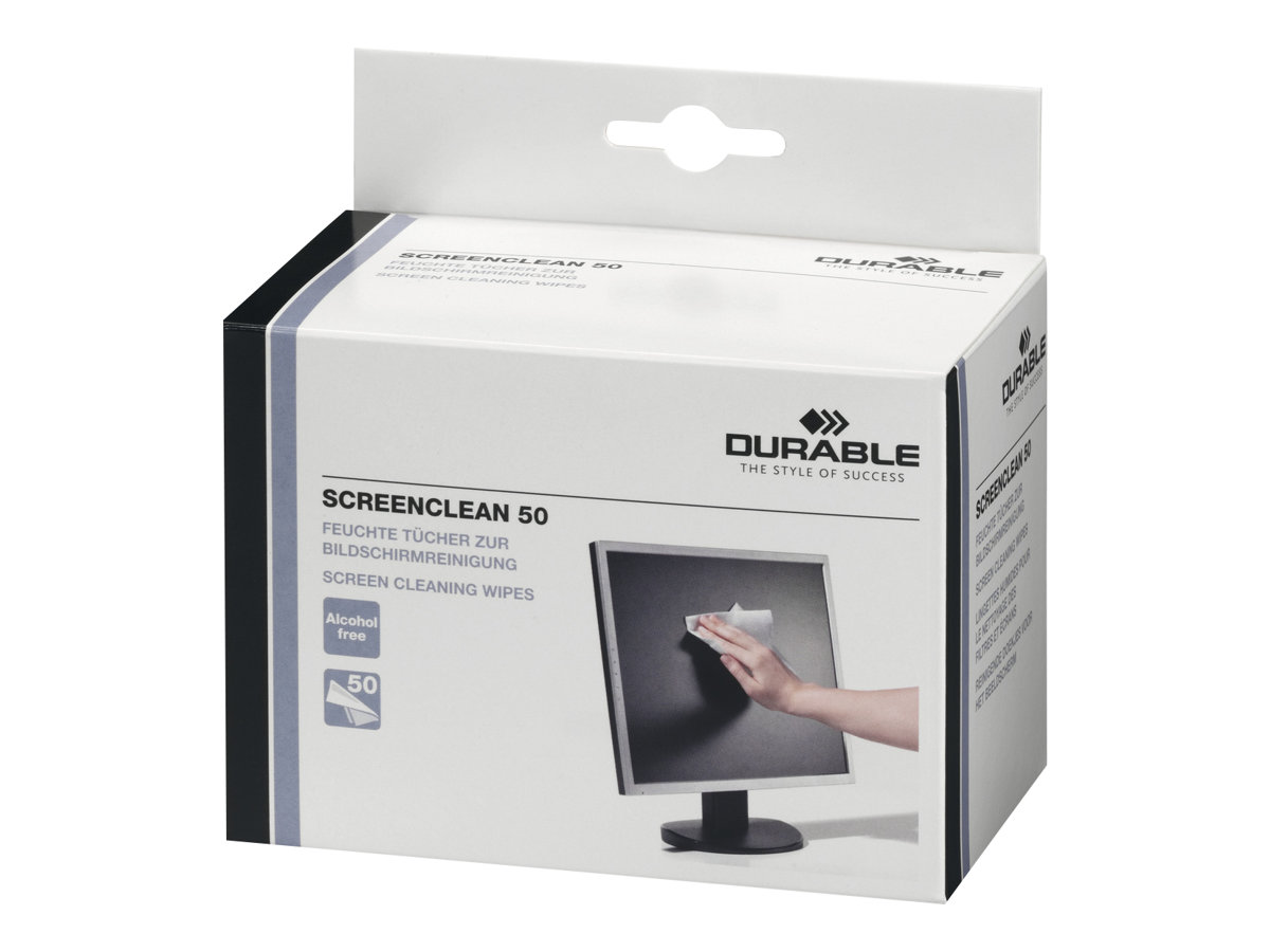 DURABLE SCREENCLEAN 50 Reinigungstücher 50 Stück