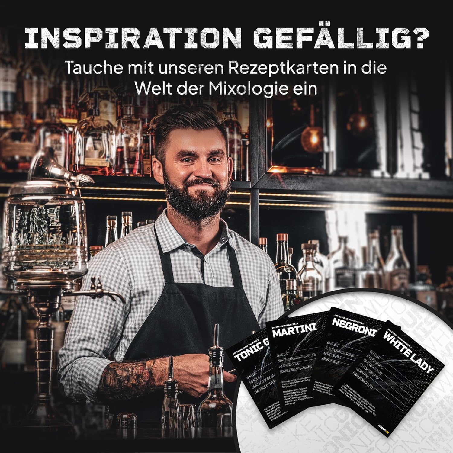 DIBYS GIN BAUKASTEN SET MIT GEWÜRZEN UND COCKTAIL MHD 12/26
