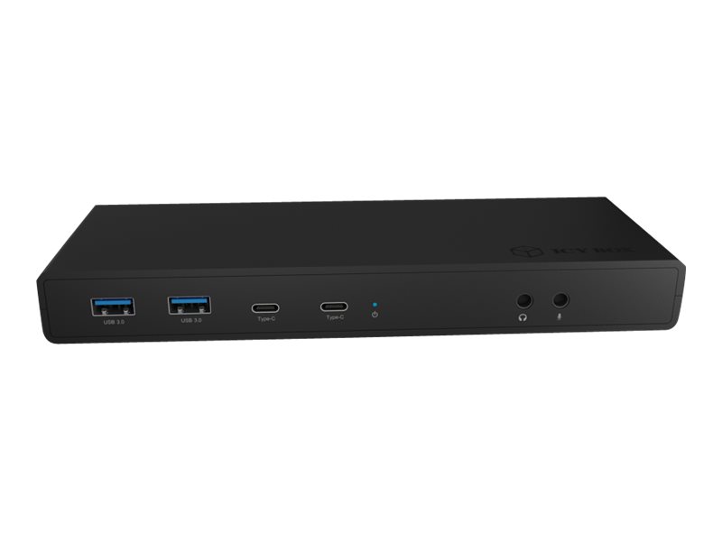 ICY BOX IB-DK2245AC Kabelgebunden USB 3.2 Gen 1 (3.1 Gen 1) Type-C Schwarz