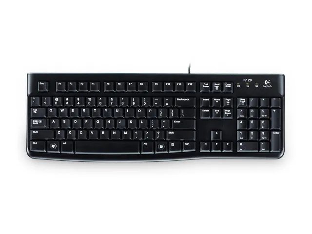 Logitech Keyboard K120 for Business Tastatur USB QWERTZ Deutsch Schwarz