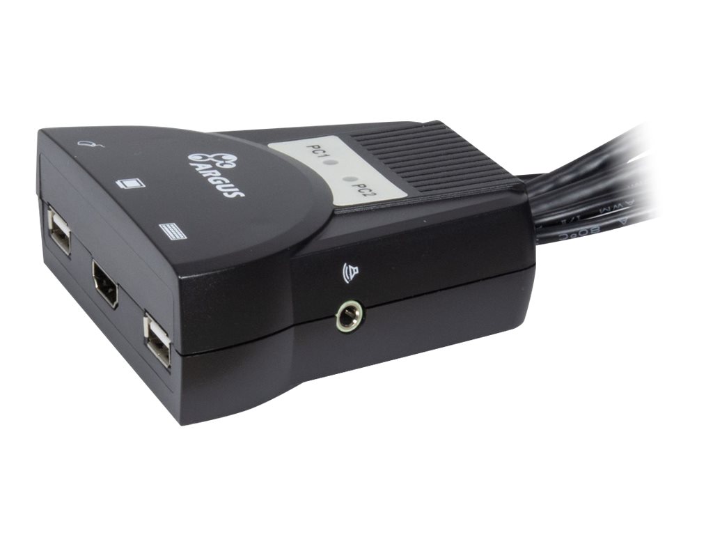 Inter-Tech Argus KVM-LS-21HA HDMI - KVM-/Audio-Switch - 2 x KVM/Audio