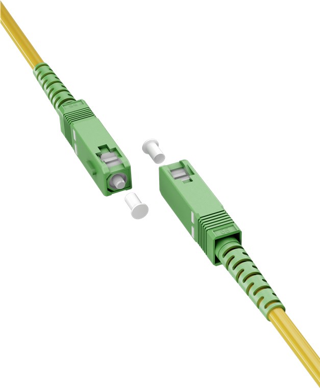 Glasfaserkabel (FTTH), Singlemode (OS2) Yellow, (Simplex), 3 m