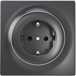 Fibaro FGWSONF-011-8 - Typ F - Schwarz - 110 - 230 V - 50/60 Hz - 86 mm - 48 mm