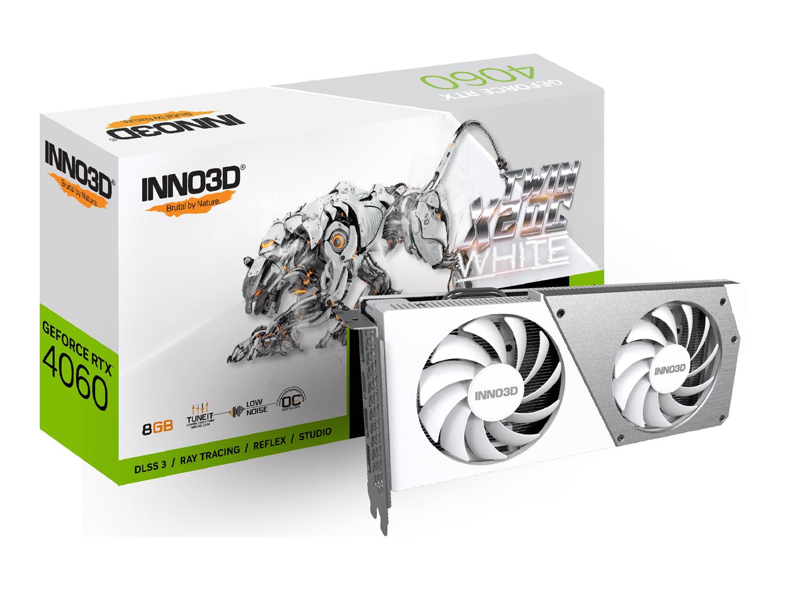 Inno3D GeForce RTX 4060 TWIN X2 OC WHITE - Grafikkarten Inno3D GeForce RTX 4060 TWIN X2 OC WHITE - Grafikkarten
