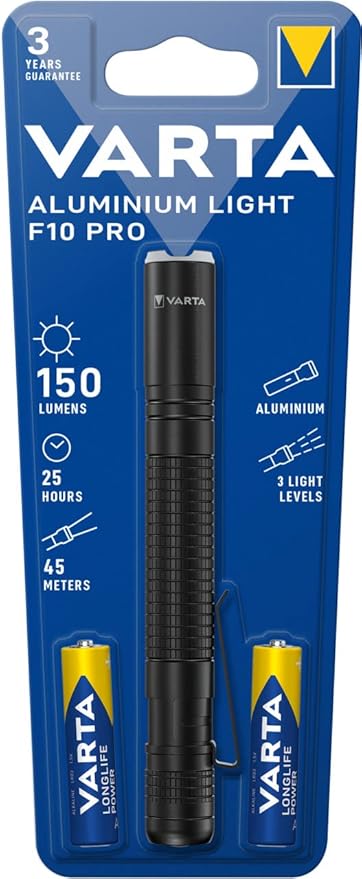 Varta Taschenlampe Aluminium Light F10 Pro          2AAA