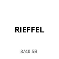 Rieffel Messing-Vorhängeschloss No. 8 40/22mm Schlüssel