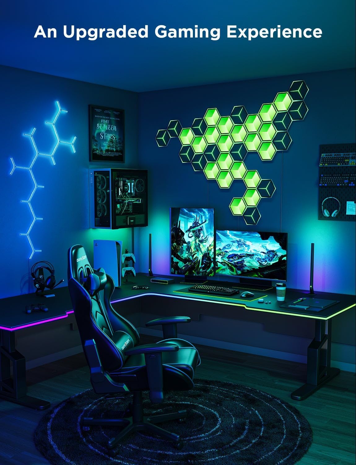 Govee RGBIC Glide Hexa Light Panels Ultra (7 pcs)