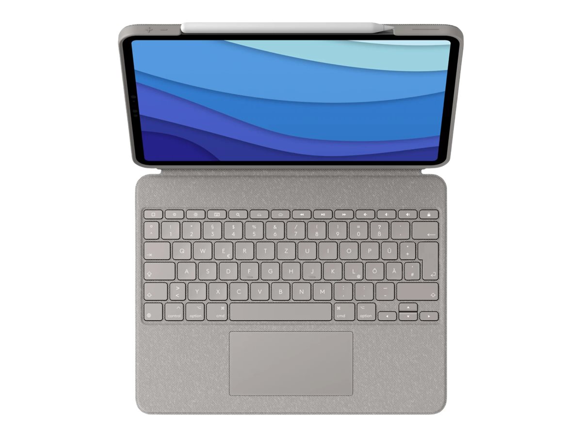 Logitech Combo Touch für iPad Pro 12.9 6. Gen. Hellgrau iPad Pro 129 Deutsch
