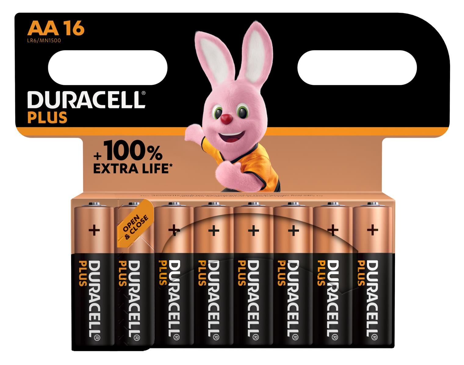 Duracell Plus 100 Einwegbatterie AA Alkali