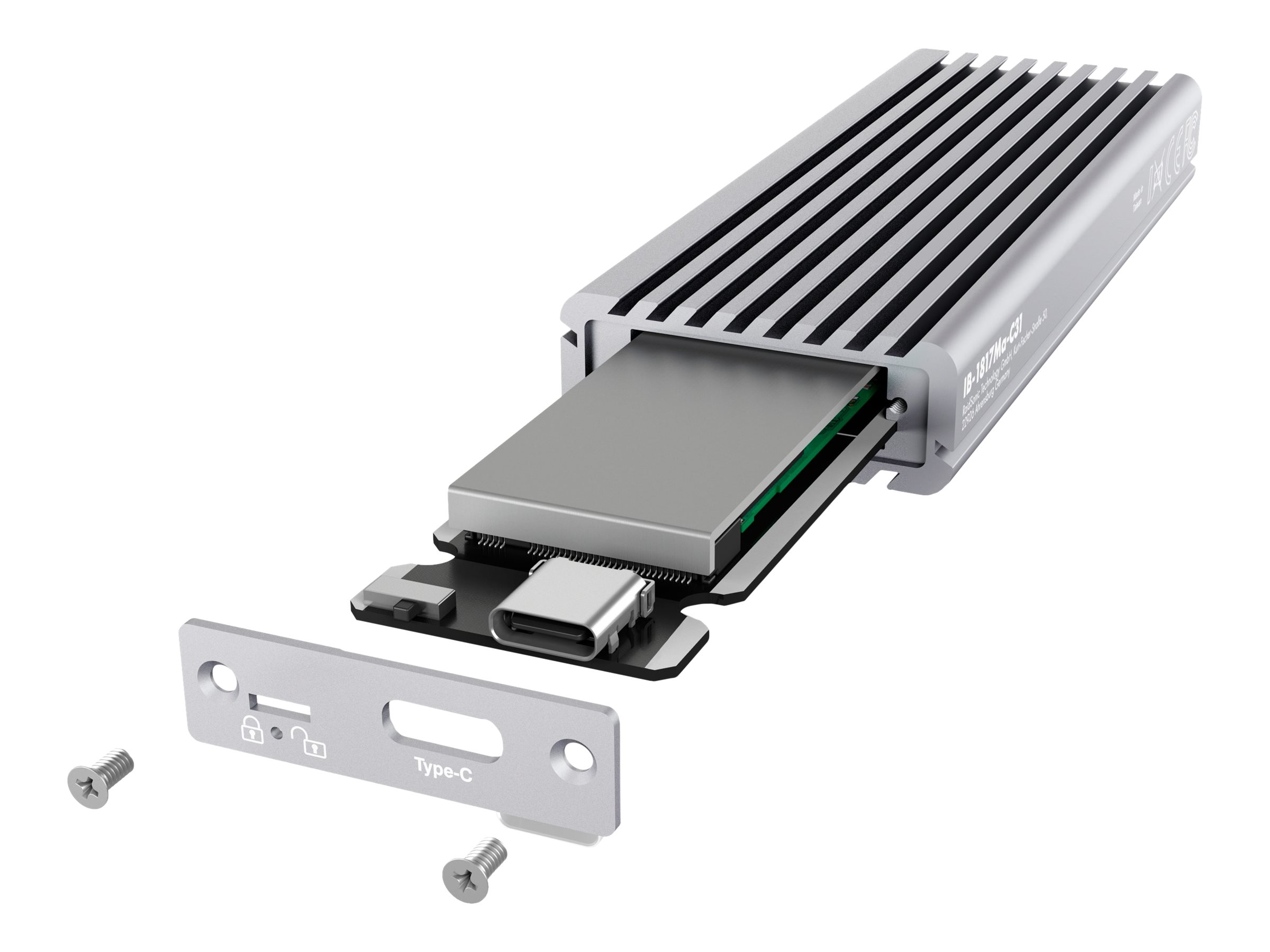 ICY BOX IB-1817MA-C31 SSD-Gehäuse Silber M.2