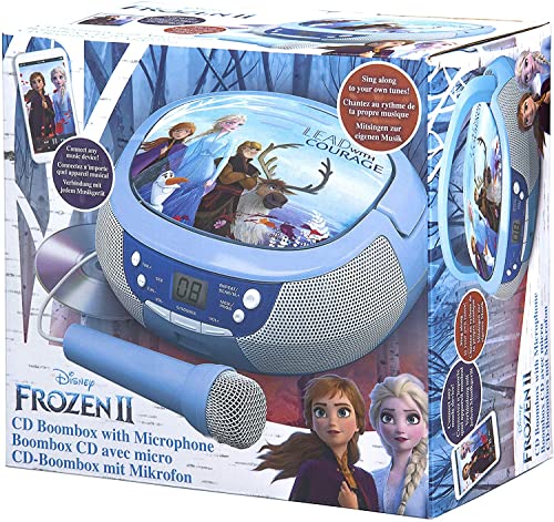 EKIDS CD-Player Frozen Eiskönigin    CD/Radio/Mikrofon blau