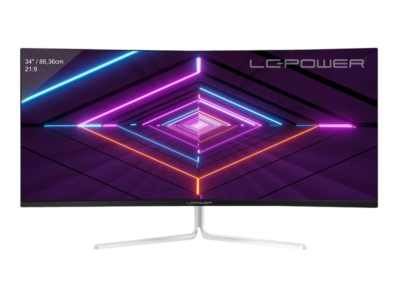 LC-Power LC-M34-UWQHD-100-C-V3 Computerbildschirm 86,4 cm (34") 3440 x 1440 Pixel UltraWide Quad HD LCD Weiß