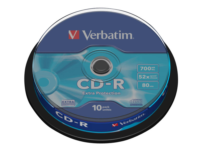 Verbatim CD-R Extra Protection 700 MB 52x 10 Stück(e)