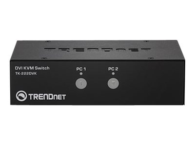 Trendnet TK-222DVK Tastatur/Video/Maus (KVM)-Switch Schwarz