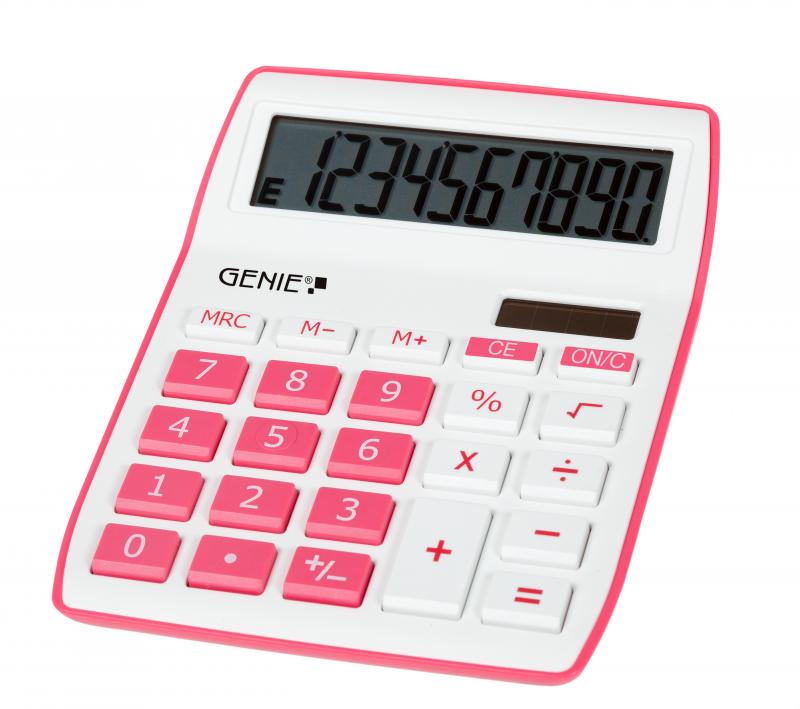 GENIE Tischrechner 840P pink