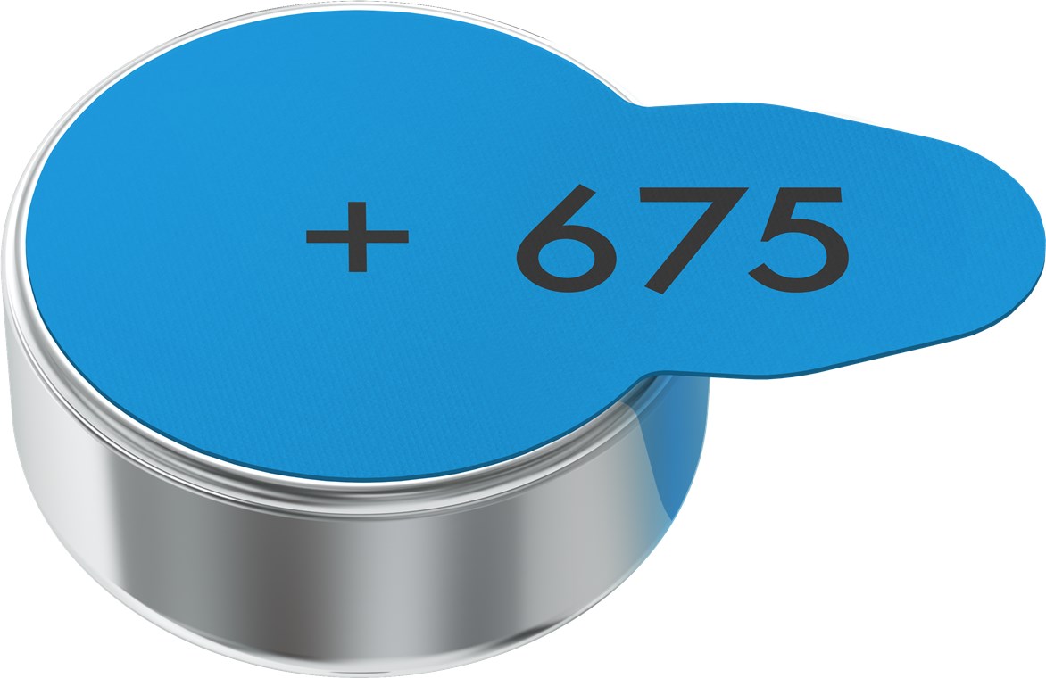 1x6 Varta Hearing Aid Batter.675 Hörgeräte Batterien  24600101416