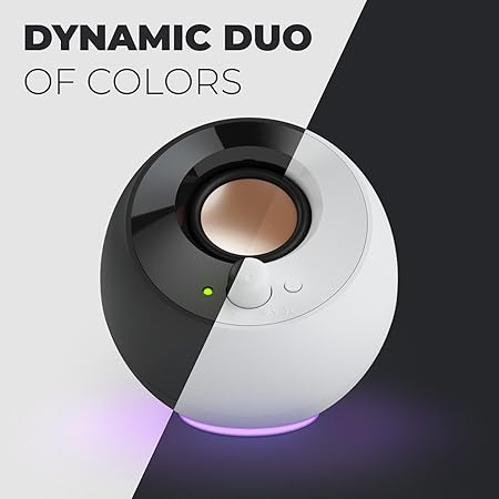 Creative Lautsprecher Pebble SE RGB Stereo, weiß Creative Lautsprecher Pebble SE RGB Stereo, weiß