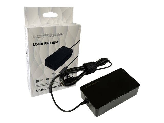 LC-Power LC-NB-PRO-65-C Netzteil & Spannungsumwandler Drinnen 65 W Schwarz
