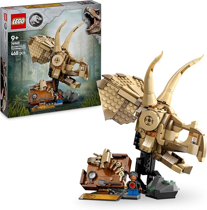 LEGO 76969 Jurassic World Dinosaurier-Fossilien: Triceratops